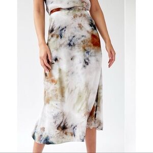 Aritzia Wilfred Tie Dye Midi Skirt